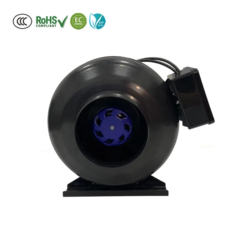 125mm EC Ventilation in Line Duct Fan Exhaust Fan For FFU