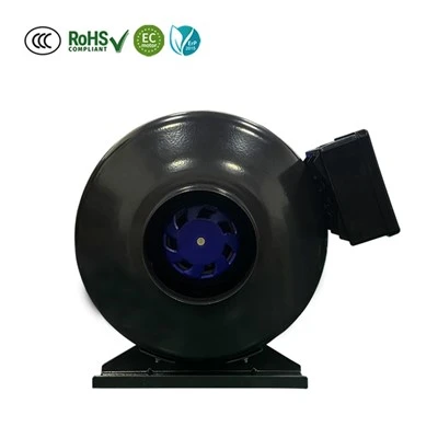 100mm EC Strong Wind Duct Fan Energibesparende Stille Kanalventilator til luftrenser